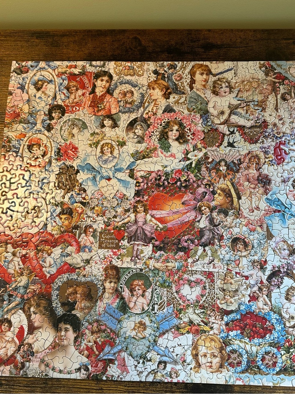 Springbok Victorian Valentine Collage Heart Puzle 500 Pieces Complete